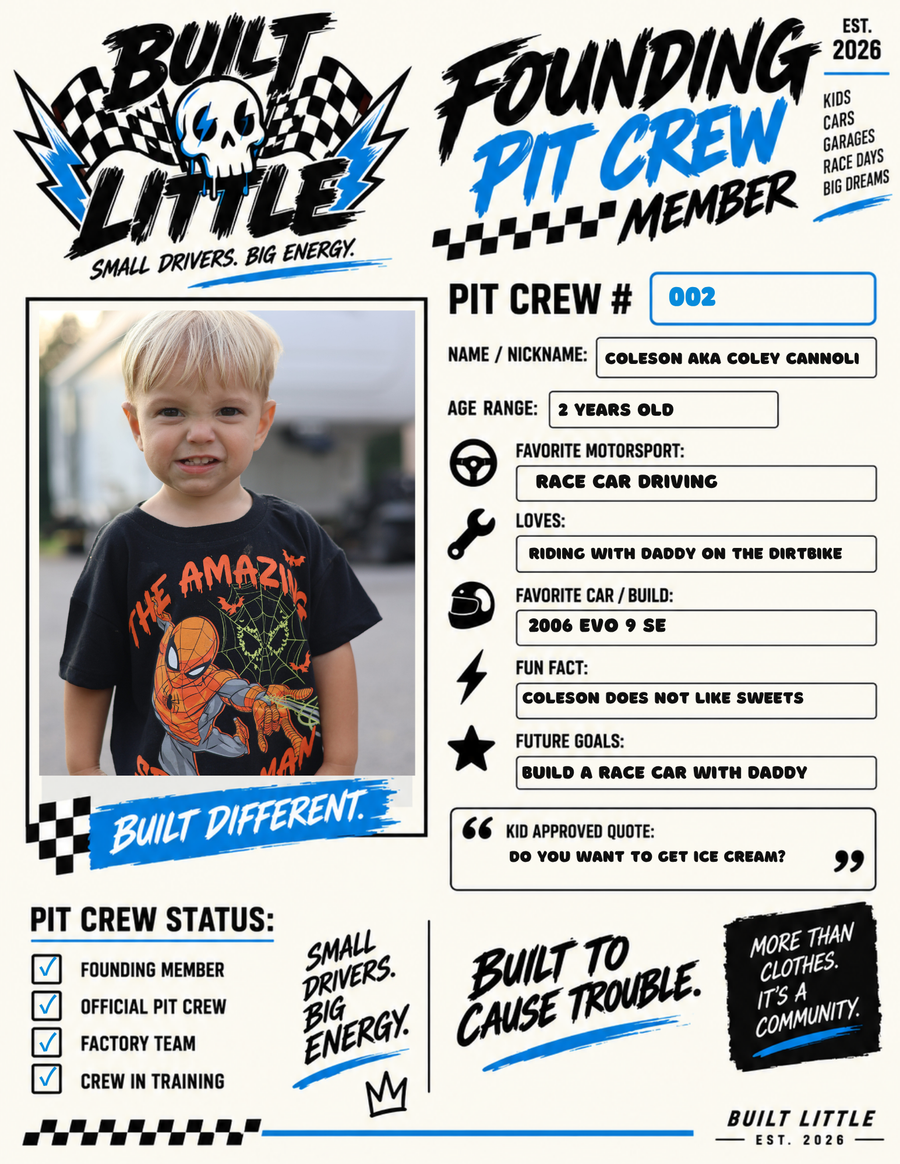 Pit Crew # 002 | Coleson